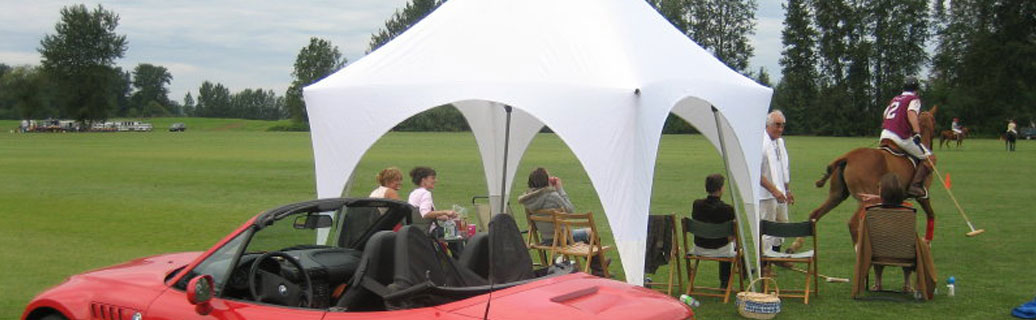 pop up canopy tent at outdoor event