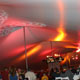 inside a high peak party tent