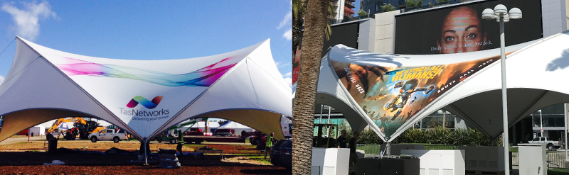 SaddleSpan Graphic Tents