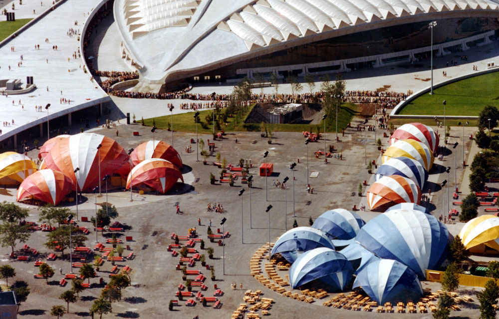 Custom fabric tent structure - 1976 Montreal Olympics