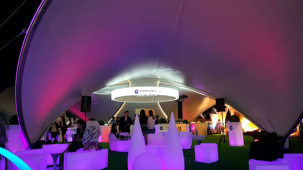 SaddleSpan S1000 TriSpan Event Tent | Hong Kong Wine & Dine Festival