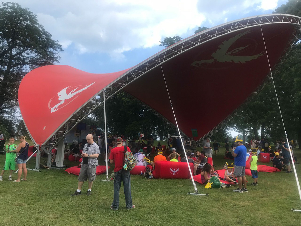 SaddleSpan S5000 Open tent| Pokémon Go Festival | Chicago