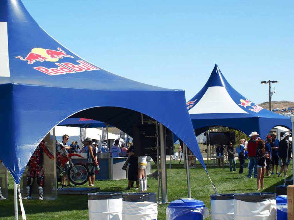 MQ10m Hex tent CatTail | Red Bull