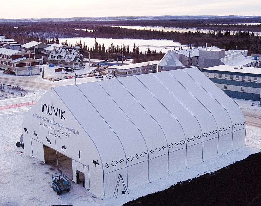 Tentanium® 1100 Series 25m x 32m 4m Bay, 66 PSF | Client: <a href="https://www.inuvik.ca/en/index.asp" target="_blank">Town of Inuvik</a>