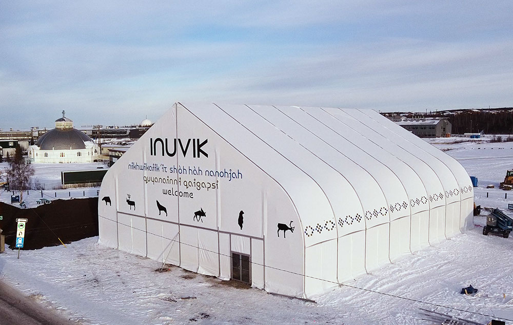 Tentanium® 1100 Series 25m x 32m 4m Bay, 66 PSF | Client: <a href="https://www.inuvik.ca/en/index.asp" target="_blank">Town of Inuvik</a>