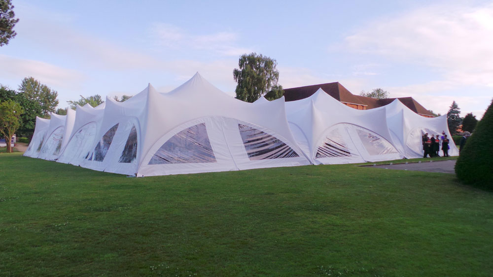 Fabric stretch tent