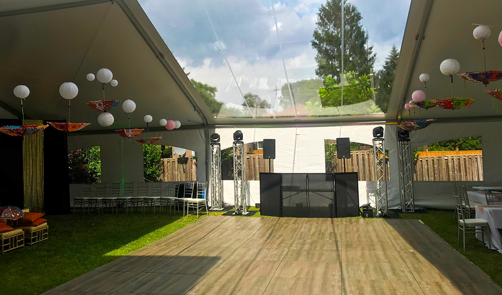 TSpan 40x60 with Crystal Clear panels | Client: <a href="http://www.caledontents.com/" target="_blank">Caledon Tents</a>